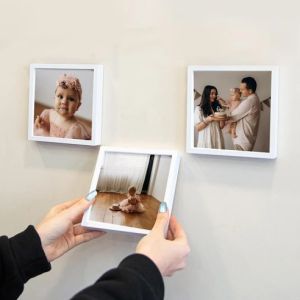 20x20 Paspartulu Beyaz Çerçeve - 3 Adet